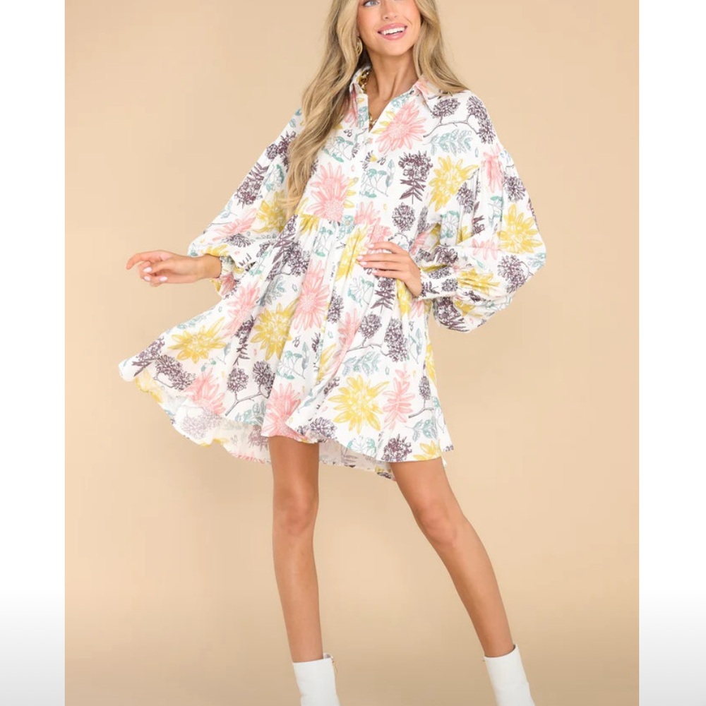 Aura floral print dress